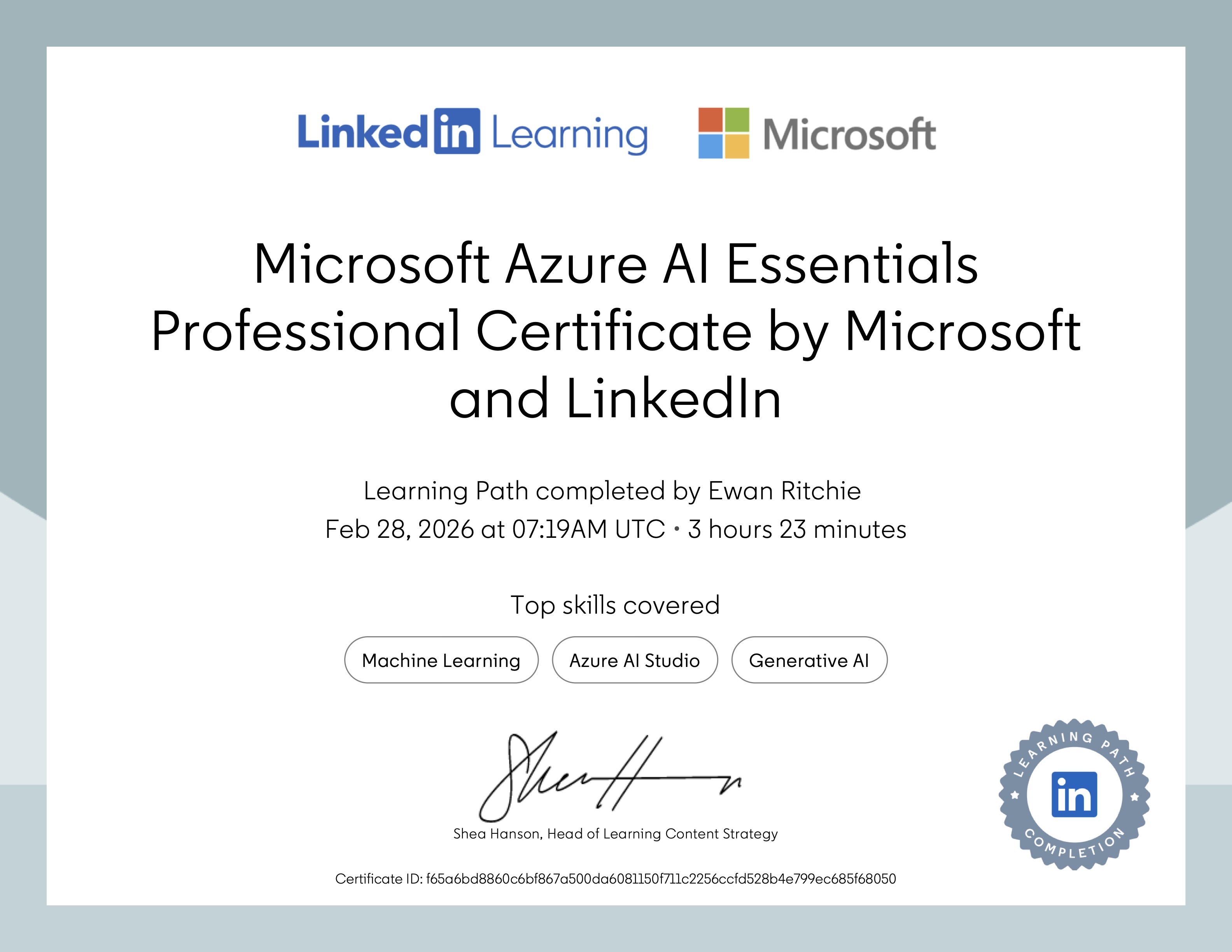 LinkedIn Azure AI Essentials